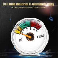 Nafurno Mini Manometer 3000psi & 5000psi 1/8NPT Micro Mini Gauge Manometer para sa Paintball PCP Air Rifle