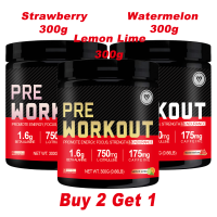Omilay Pre Workout Powder Supplement for Men Women With Caffeine L-Citrulline Beta Alanine for Energy Focus Pumps Energy Powder for Pre Workout Creatine Monohydrate Watermelon Drink 300 g