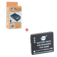 DSTE DMW-BCE10 CGA-S008E Replacement Battery or Charger For Panasonic Lumix DMC-FX520 SDR-S25