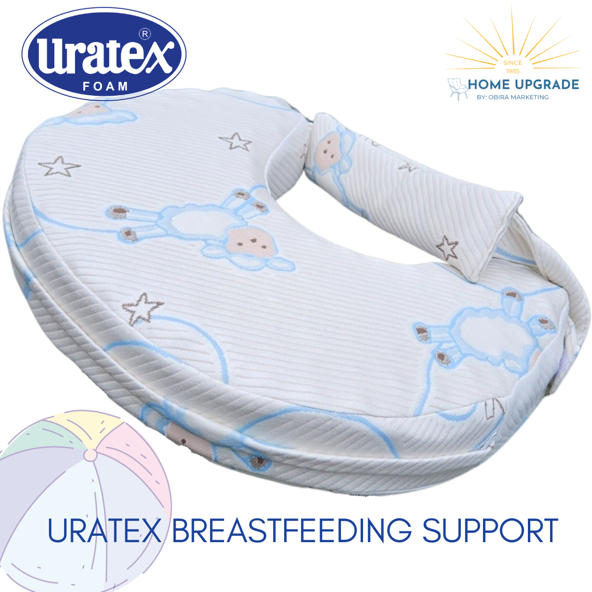 Uratex Breastfeeding Support Pillow | Safe and Clean Nurse EZ