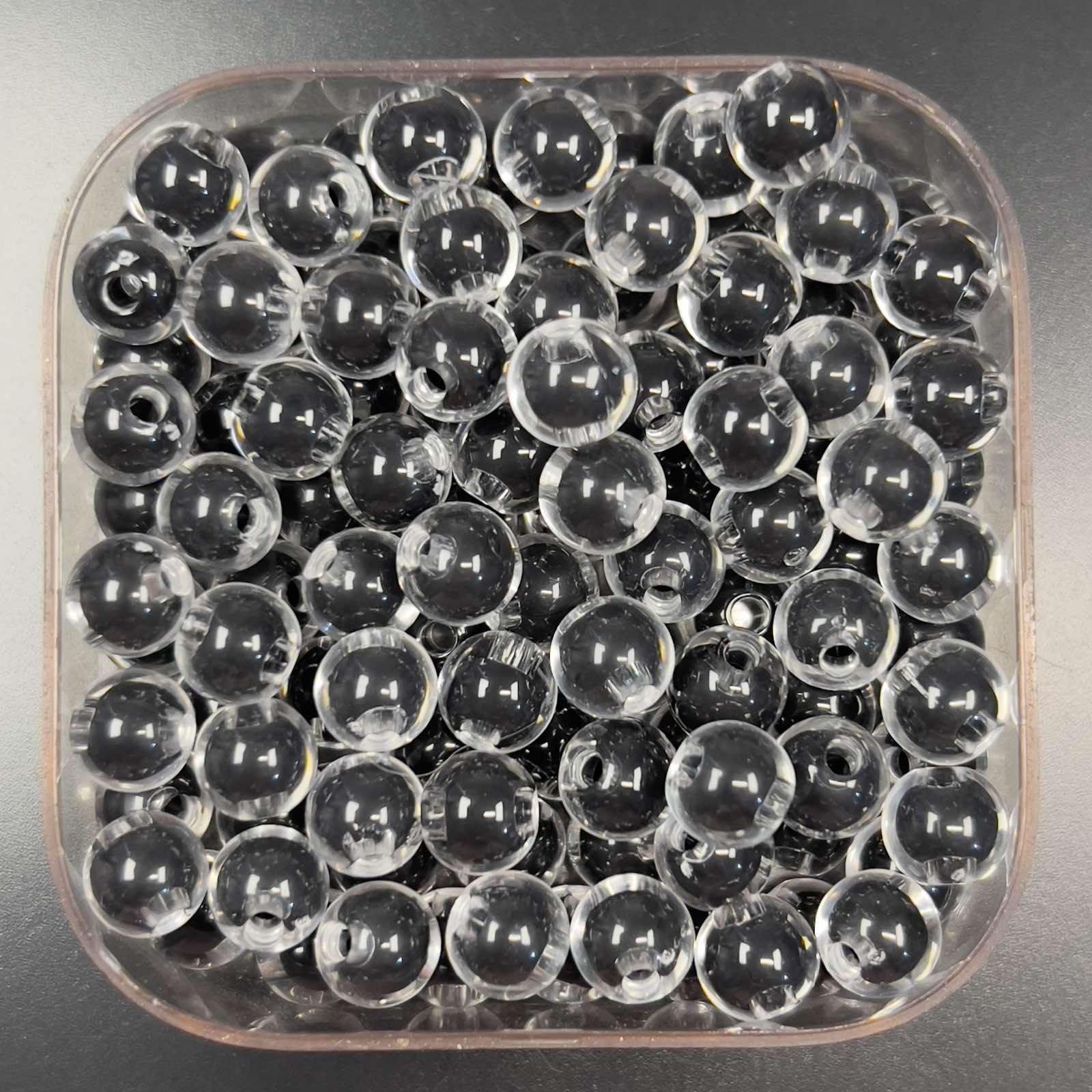 Veeds 50 Pcs Round Assorted Bead 8mm Elegant DIY Beads Art and Craft