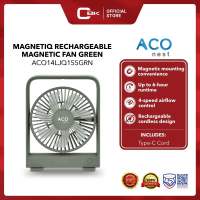 ACO nest MAGNETIQ RECHARGEABLE TABLE FAN 2000MAH GREEN ACO14LJQ155GRN
