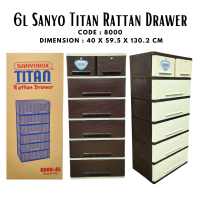 [ONHAND] [SALEEEE] 8000 5L SANYO TITAN RATTAN DRAWER/8000 6L SANYO TITAN RATTAN DRAWER/PLASTIC RATTAN DRAWER/DURABOX/LAGAYAN NG DAMIT/LAGAYAN NG GAMIT/ORGANISER/TITAN DRAWER/SANYO DRAWER #drawer #titandrawer  #drawer #durabox #drawer #organiser