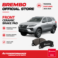 Brembo Ceramic Brake Pads Front for Toyota Fortuner 2016-2026- Low Dust OEM Replacement (P83066N)