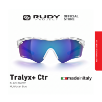 Rudy Project Tralyx + Contour Sports Performance Eyewear Sunglasses – White Matte Frame | Transparent Red Green Yellow | Smoke Black | Photochromic Black | Purple Lens | UV Protection