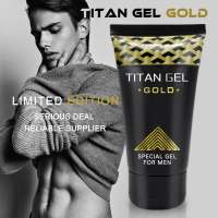 100% original Russian Titan Gel Gold Intimate Gel Sex Products for Adults Increased Male Potency Penis Enlargement Cream Big Dick Enhancer Men Enlarge Cream Time Delay Ejaculation Prevent Premature Long Lasting Stronger Harder Climax Orgasm 50ml