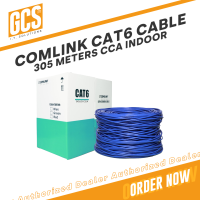Comlink CAT6 Indoor UTP LAN Cable 305M 23AWG 0.51mm CCA Blue