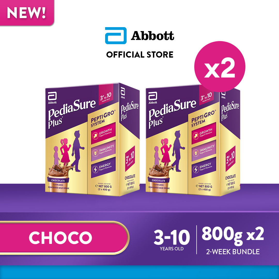 Pediasure Plus 3+ Chocolate 800g for Kids Above 3 Years Old Bundle of 2