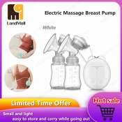 LandMall Double Electric Breast Pump with Baby Feeding Bottle