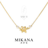 Mikana Birth Flower 18k Gold Plated Pendant Necklace Collection Accessories For Women fashion korean free shipping sale japanese gift box