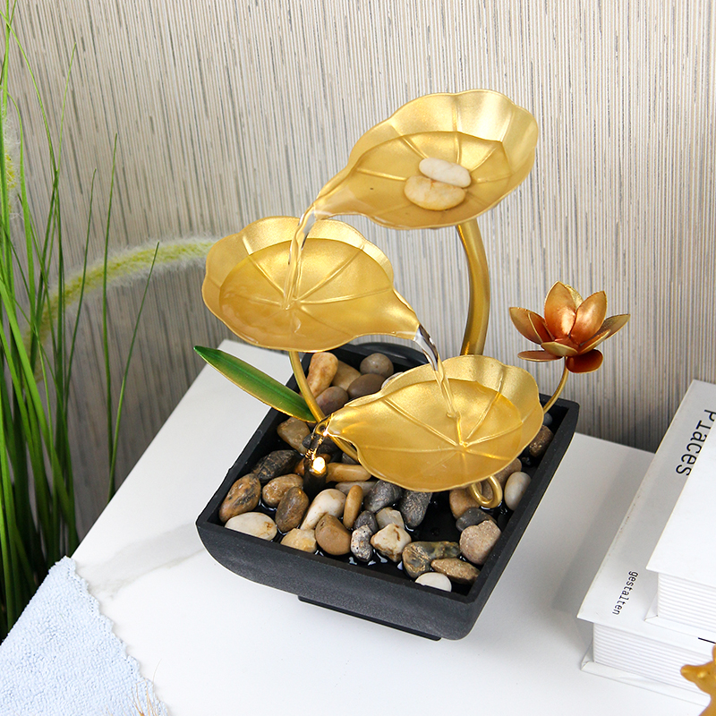 Relaxation Waterfall LED Decorative Indoor Tabletop Water Fountain Desktop small fountain decoration water fountain indoor display