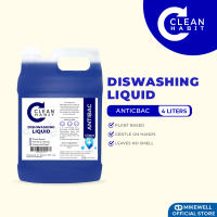 Clean Habit Anti-Bacterial Dishwashing Liquid 4 Liters - Antibac DWL (blue) Gallon
