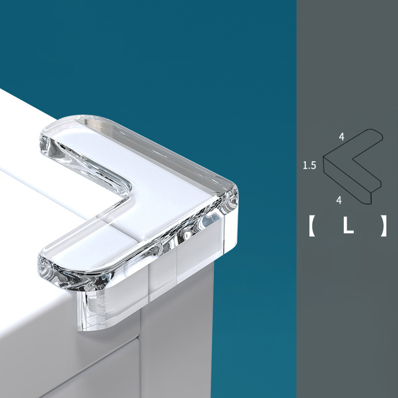 Baby Safety Silicone Protector Table Window Corner Edge anti-collision Protection Transparent Cover