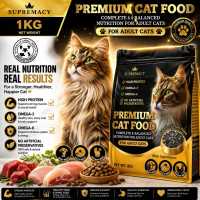 Supremacy Premium Cat Food for All Life Stages - Complete and Balanced Nutrition with High-Quality Chicken Duck & Beef Protein Blend - Formulated to Support Healthy Growth Lean Muscle Development Strong Immune System and Digestive Health
