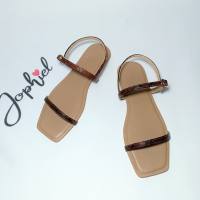 JOPHIEL Serpiente Flat Series in TAN Snakeskin Strap Flat Sandals for Women HIGH QUALITY LOCALLY MADE