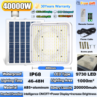Solar Ceiling Light 40000W Indoor Outdoor solar lights inside the house home Bedroom Stair Balcony lamp original LED waterproof IP68 Dust and mosquito prevent 10M Power cord Automatically up Dimmable Remote Control COD 30year warranty