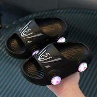 LED Light Sandal Shoes for Boys Girls Cute Cartoon Car Kids Shoes Luminous Beach Baby Slippers Sandals Nonslip size24-35