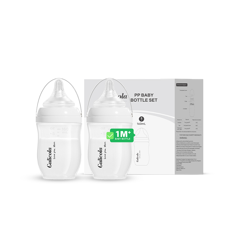 Gulicola PP Anti-colic Baby bottle for newborn0 months+(160ml/5oz)