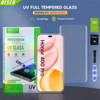 Bisen Borderless Nano UV Full Adhesive Glue Liquid Curve Tempered Glass for Honor 400 Pro