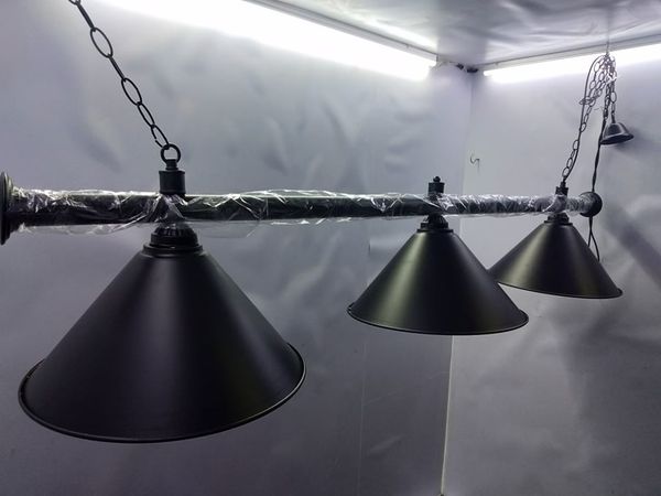 3 Heads Matte Black Billiard Lamp/ ilaw ng bilyaran
