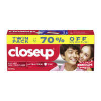 Closeup Red Hot Twin Pack 120g x 2