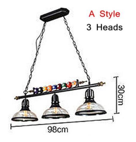 Vintage Pendant Lights Industrial Billiard Hanglamp For Dining Room Cafe Bar Decor Lamp Nordic Home Indoor Lighting E27 Fixtures