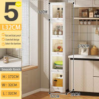 Display Kitchen Organizer Storage Cabinet Wooden Floor Standing Bookcase Storage Shelf Organizer Rack with Door