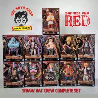VDI Toys Shop | Banpresto | One Piece Red Film DXF Straw Hat Crew Set  (11 Figures)