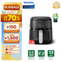 PHILIPS Digital Air Fryer NA221/09 Healthy Low Fat Multi-Cooker 4.2 Liters Non-Stick Frying Basket