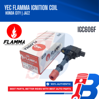 YEC FLAMMA (1pc) Ignition Coil for Honda City 1.3 | Jazz 2003 - 2008 - IGC606F (Front) (30520-REA-Z01)