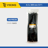 Viking Heavy-Duty Nylon Cable / Zip Ties - 2.5x100 (4″) 2.7x150 (6″) 3.5x200 (8″) 3.5x250 (10″) 4.5x300 (12″) Black & White