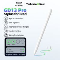 GOOJODOQ GD13 Pro Wireless Charging Pencil 1st 2 with Palm Rejection One key return key for 10th Mini 6 Air 5 4 Pro 11 12.9