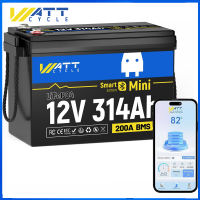 WattCycle 24V 100Ah 12V100Ah 12V300Ah/314Ah LiFePO4 Lithium Battery Max.2560Wh Built-in 100A BMS A+ Cells Low-Temperature Protection - for Home Other 24V Equipment Solar Battery