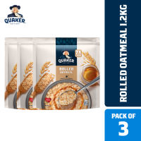 Quaker Rolled Oats 1.2kg - Pack of 3