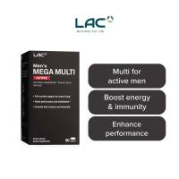 LAC Mens Mega Multi Active 90 Caplets - Strengthens Immunity Energy Support (best by: January 2029)