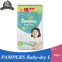 PAMPERS Baby-dry L - 68diapers Up to 12 Hours Skin Dryness
