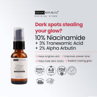 Dermorepubliq 10% Niacinamide + 3% Tranexamic Acid + 2% Alpha Arbutin Ultra White Serum