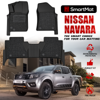 SmartMat Dual Layer Car Mat 2 Rows for Nissan Navara NP300/Pro-4X 2015 up to latest