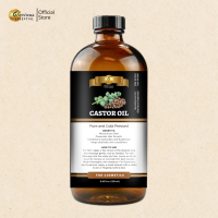 [ GLORIOUS ESSENTIAL Castor Oil ] 250ml Organic Hexane-Free and Cold-Pressed - Face Skin Natural Moisturizer Hair Grower