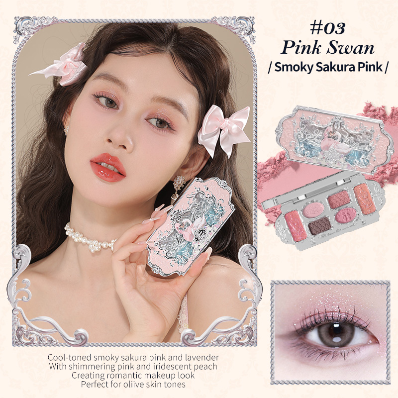 FlowerKnows Swan Ballet Series Six-Color Eyeshadow Palette thumbnail