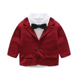 Wedding Party Infant Baby Formal Suits White Shirt+Coat+Pants Toddler Little Bride Dress - Intl August 2018 - 2 Wedding Party Infant Baby Formal Suits White Shirt+Coat+Pants Toddler Little Bride Dress - intl - 2