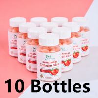 NATURE GLOW Glutathione Collagen Gummies Whitening Skin Anti-Aging Collagen Glow Vitamins 60 pcs