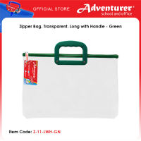 Adventurer Zipper Bag Transparent Long with Handle