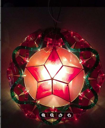 AUTHENTIC CAPIZ MINI PAROL RED 220V/ LED