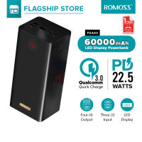 Romoss 10000mAh-60000mAh Powerbank 22.5W/PD20W Fast Charging powerbank  Large Capacity Power Bank LED Digital Display