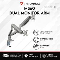 Thronmax MS60 Dual Monitor Arm Adjustable Monitor Desk Stand For 17-35 inch Monitor