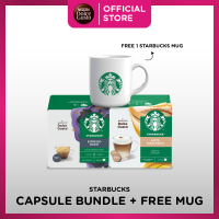 Nescafe Dolce Gusto Starbucks Capsule Bundle 4 (2 boxes + 1 Mug)