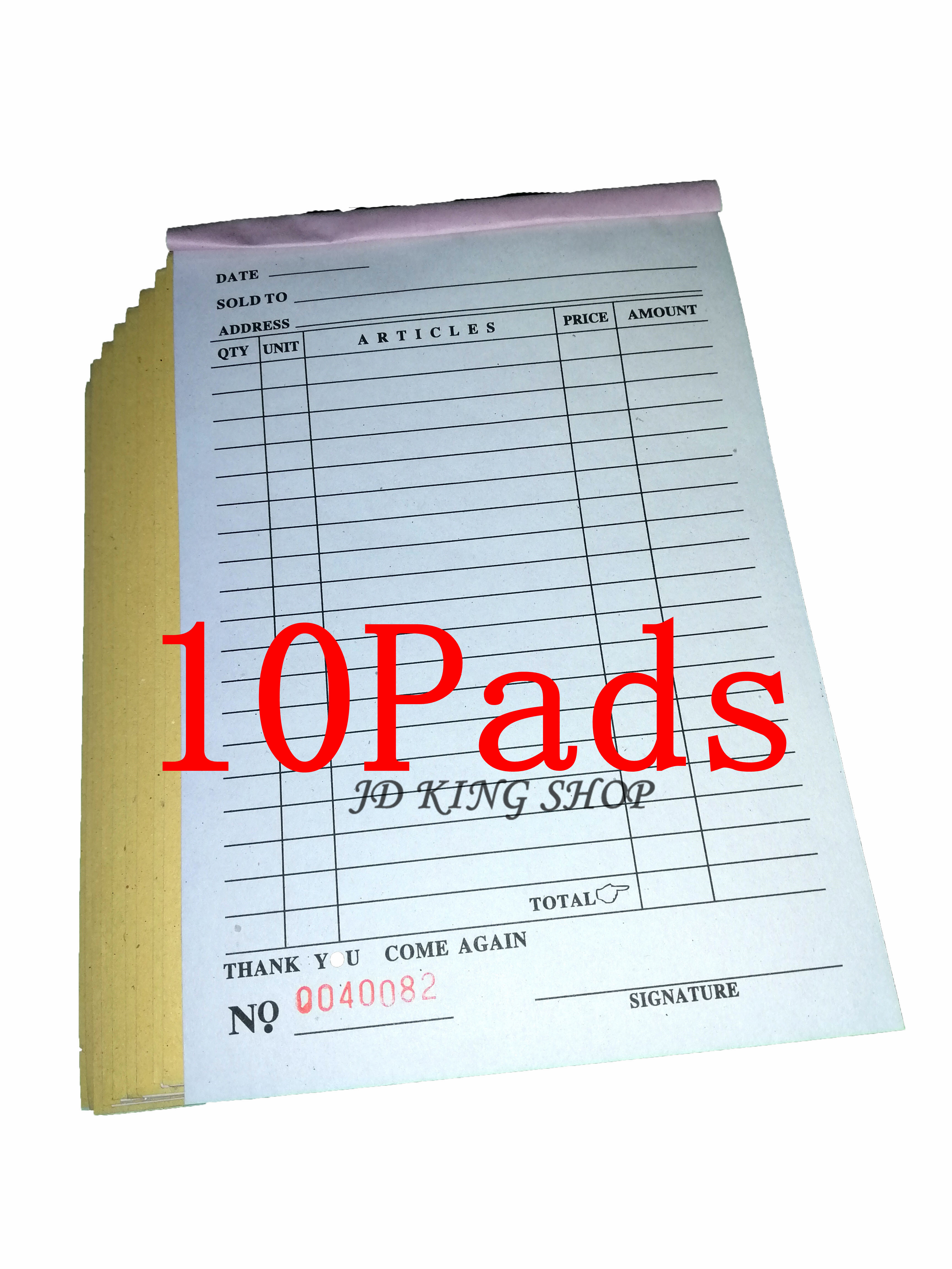 10Pads 64K 25X2 50Pages Small Receipt Resibo With Carbon Carbonized Sold to receipt resibo Order Slip Receipt Carbonized 2 copy Delivery Receipt sold wholesale price carbonized paper