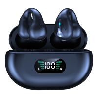 Newmsnr OWS Painless Wear Wireless Earphones 9D Super Bass Never Fall Ear clip Bluetooth 5.3 With HD Mic Bone Conduction Bluetooth Earphone In Ear Headphones Touch Control Headphone LED Display Earbuds Waterproof Sport Headset