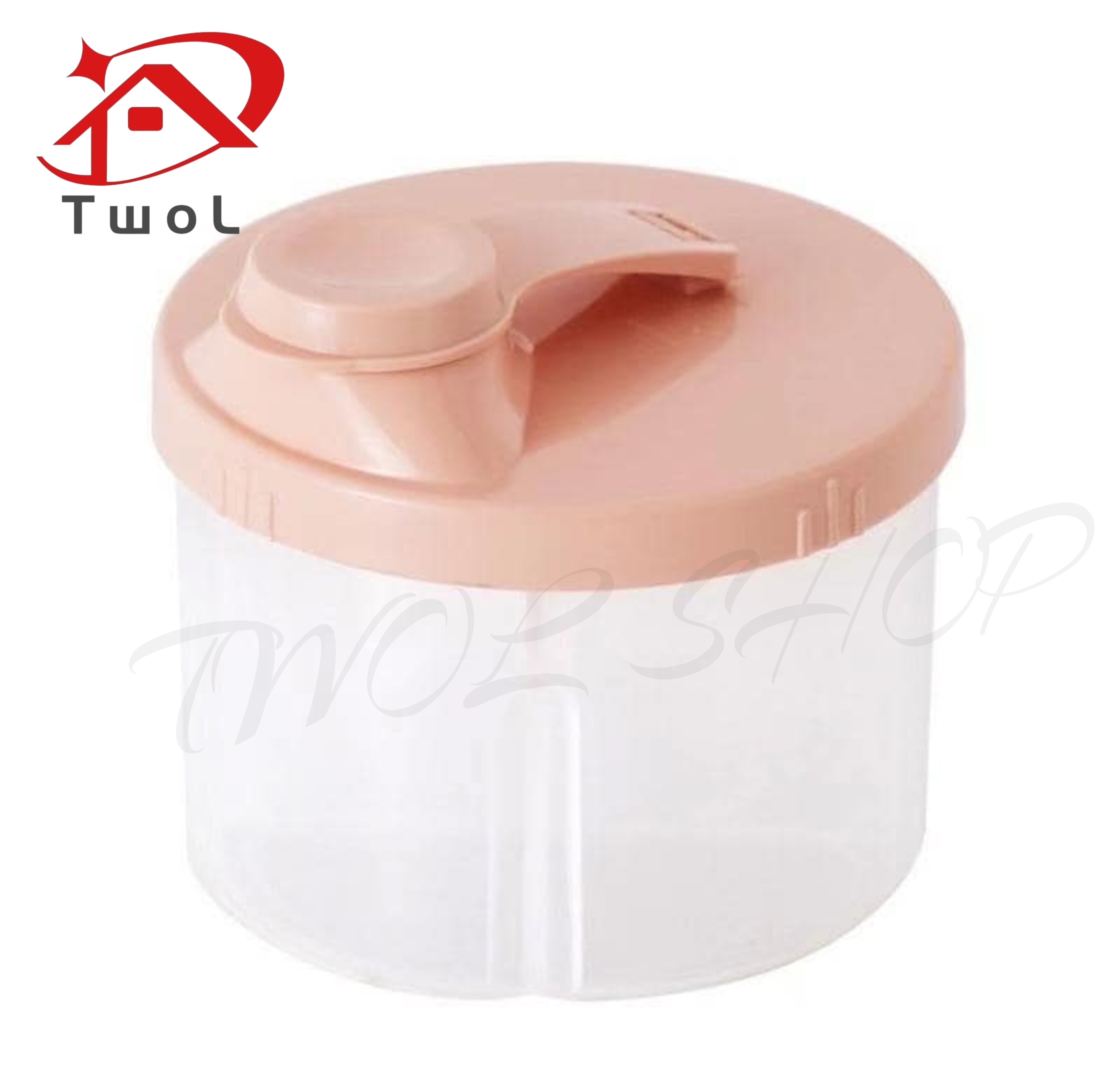 TWOL SHOP 1pcs 4 Grids Baby Food Storage Box Infant Cereal Holder Milk Powder Organizer Kids Snacks Container